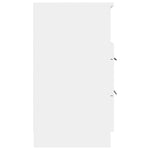 Bedside Cabinets 2 pcs White Engineered Wood 811233