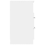 Bedside Cabinets 2 pcs White Engineered Wood 811233