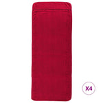 Beach Towels 4 pcs Burgundy 60x135 cm Fabric 400 GSM 3157056