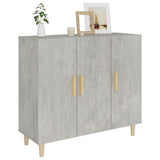 Sideboard Concrete Grey 90x34x80 cm Engineered Wood 812496