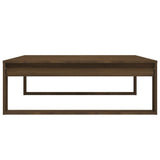 ZNTS Coffee Table Brown Oak 100x100x35 cm Engineered Wood 816001