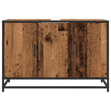 Bathroom Cabinet Old Wood 90 x 33 x 60 cm Engineered Wood 883617