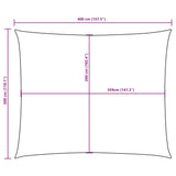 Sunshade Sail Oxford Fabric Rectangular 3x4 m Orange 135705