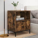 Bedside Cabinet with Drawer 2 pcs Smoked oak 49 x 36 x 61 cm 883485