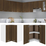 ZNTS Hanging Corner Cabinet Brown Oak 57x57x60 cm Engineered Wood 815599