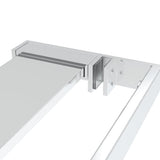 Walk-in Shower Wall with Shelf Chrome 100x195 cm ESG Glass&Aluminium 3185499