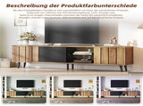 TV Stand Cabient with 3 Door, 2-tier open shelving, TV Cabinet Storage Sideboard, TV Entertainment N605P388089Z