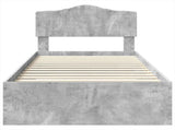 Bed Frame with Drawer Concrete Grey 90 x 190 cm Engineered Wood 3413250