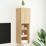 TV Cabinet with LED Lights Sonoma Oak 30.5x30x102 cm 837019