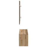 Hallway Furniture Set Artisan Oak Engineered Wood 857020