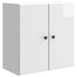 Wall-Mounted Cabinet High Gloss White 59 x 31 x 60 cm 899089