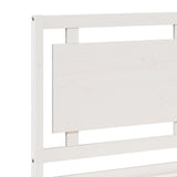 Extra Long Bed Frame without Mattress White 180x210 cm Solid Wood 3309192