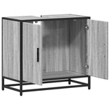 Bathroom Sink Cabinet Grey Sonoma 65x33x60 cm Engineered Wood 849267