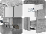 Bathroom Furniture Set 4 pcs Grey Sonoma 3407028