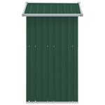 Garden Shed Green 126x97.5x177 cm Galvanised Steel 316233