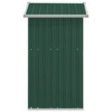 Garden Shed Green 126x97.5x177 cm Galvanised Steel 316233