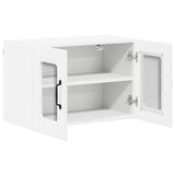 Wall Glass Cabinet LUCCA 2 pcs White 60 x 31 x 40 cm 884966