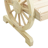 Garden Adirondack Chair Set of 4 Natural Wood Solid fir wood 3207117