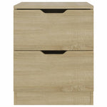 ZNTS Bedside Cabinets 2 pcs Sonoma Oak 40x40x50 cm Engineered Wood 326730