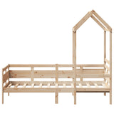 Day Bed with Roof without Mattress 90x200 cm Solid Wood 3282288
