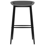 7 Piece Bar Set Black and Grey 3057481