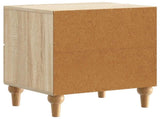 Bedside Cabinet with Drawer 2 pcs Sonoma Oak 43 x 34.5 x 48 cm 894070