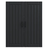 Wall Cabinet LUCCA Black 80 x 31 x 100 cm Engineered Wood 885146