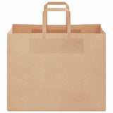 Paper Bags 250 pcs with Handles Brown 32x22x24 cm 4101819
