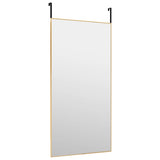 Door Mirror Gold 50x100 cm Glass and Aluminium 327420