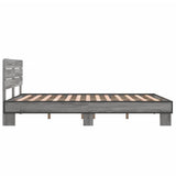 Bed Frame without Mattress Grey Sonoma 120x190 cm Small Double 3280160