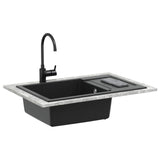 Sink Black 780 x 500 mm 80% Quartz and 20% Resin 42028400