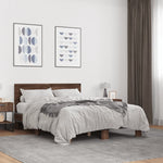 Bed Frame without Mattress Brown Oak 140x190 cm 3280216