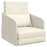 Sofa Bed Cream 65 x 80 x 83 cm Velvet 4106654