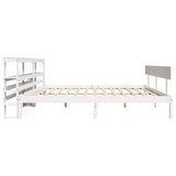 Bed Frame without Mattress White 180x200 cm Super King Solid Wood Pine 3305807
