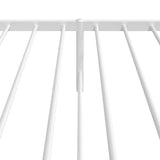 Metal Bed Frame without Mattress with Headboard White 90x200cm 350924
