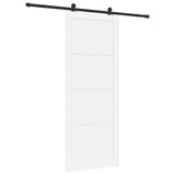 Sliding Door ORKDAL White 93 x 232 cm Solid Pine Wood 3333491