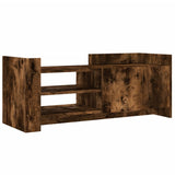 TV Cabinet Smoked Oak 100x35x40 cm Engineered Wood 848378