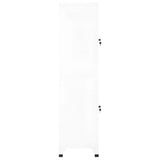 Locker Cabinet White 38x45x180 cm Steel 339776