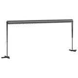 Free Standing Awning Grey 6 x 3 m Polyester 42033634