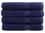 Premium Bath Towels "SOLUND" 4 pcs Navy Blue 100x150 cm 600 gsm 137264