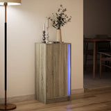 Sideboard with LED Sonoma Oak 42.5x34x85 cm Engineered Wood 852140