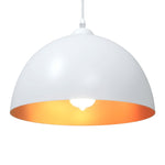 ZNTS Pendant Lamps 2 pcs Height Adjustable E27 White Ø 30 cm Metal 4103452