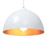 ZNTS Pendant Lamps 2 pcs Height Adjustable E27 White Ø 30 cm Metal 4103452