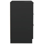 Bedside Cabinet Black 40x36x65 cm 811270