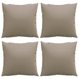Sofa Cushions 4 pcs Taupe 60x60 cm Fabric 360411