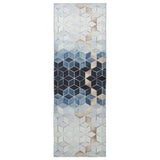 Rug Runner LESAKA Silver 80 x 450 cm Diamond Velvet 42045326