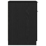 Office Cabinet Black Oak 33 x 50 x 75 cm Engineered Wood 862103
