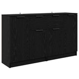 Sideboards 2 pcs Black Oak 60 x 30 x 70 cm Engineered Wood 3415600