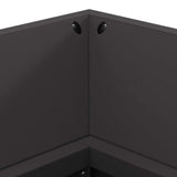 Fire Pit Black 160 x 45 x 35 cm Steel 859002