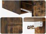 Wall-Mounted Bedside Cabinet Smoked Oak 33 x 34.5 x 40 cm 897965